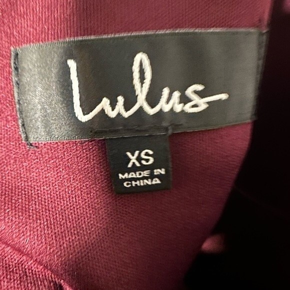 Lulus Make Me Move Burgundy Maxi Dress Size XS Women’s NWT - Picture 8 of 9